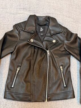Girls Art Class Faux Leather Jacket  Size 6/6x